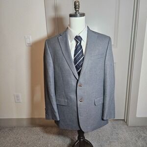 Lauren‎ Ralph Lauren 42R Sport Coat Suit Blazer Jacket Men Textured Gray